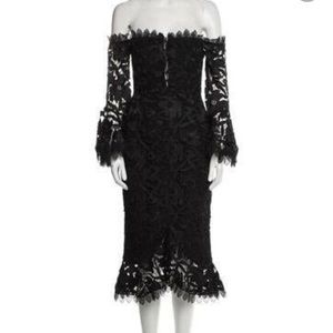 Black Nicholas lace pattern dress